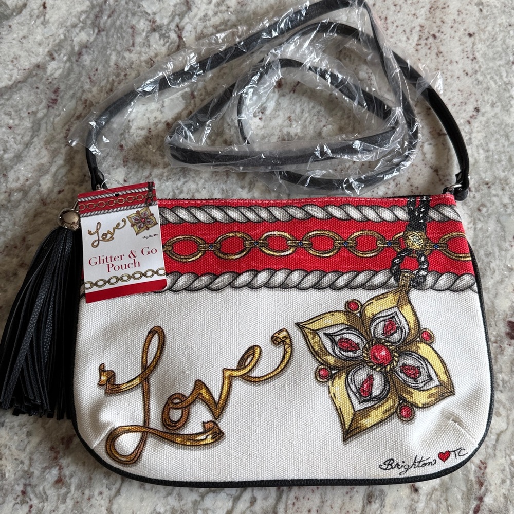 Brighton Glitter & Go Pouch Crossbody